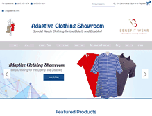 Tablet Screenshot of adaptiveclothingshowroom.com